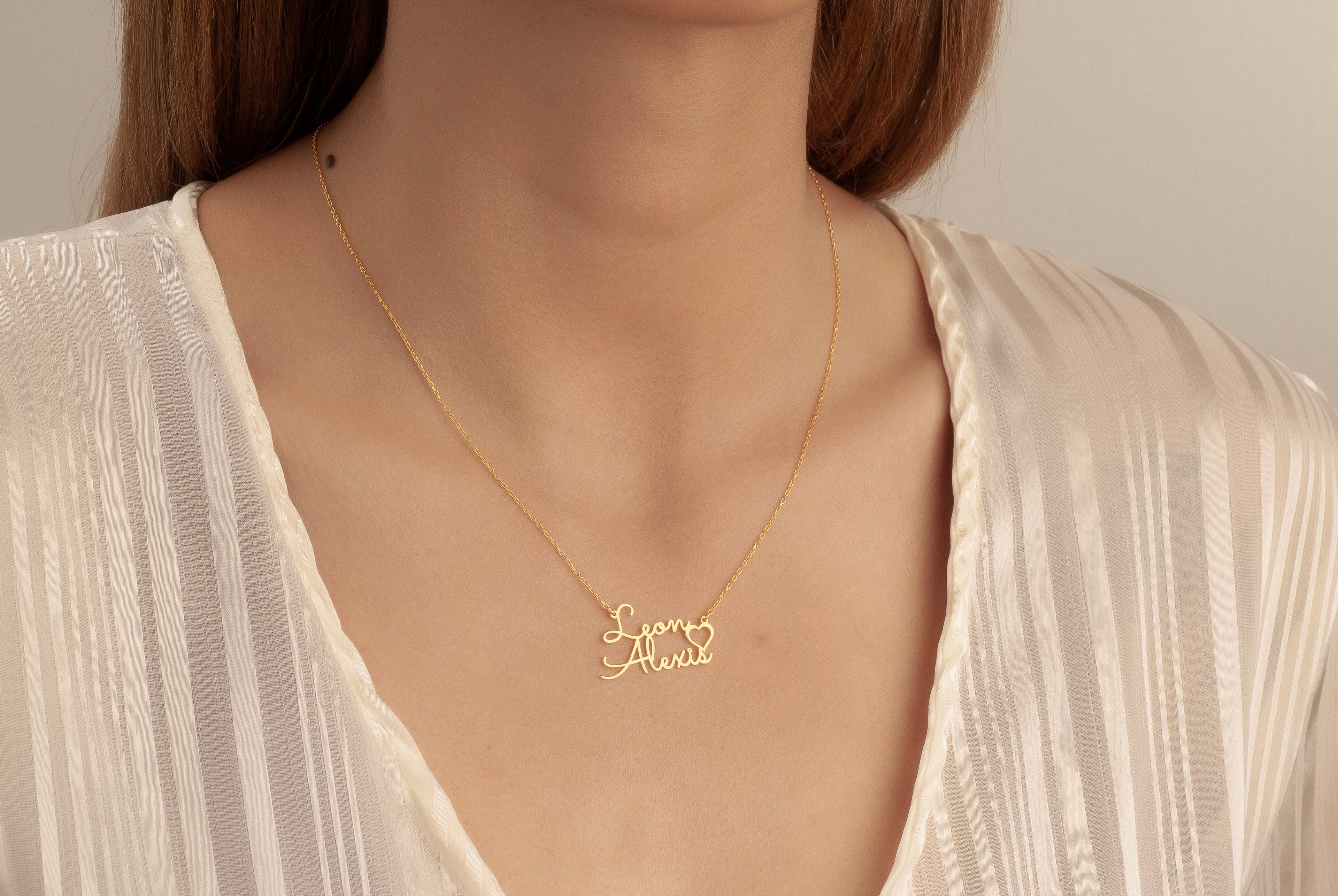 2Lİ İSİM KALP KOLYE 5