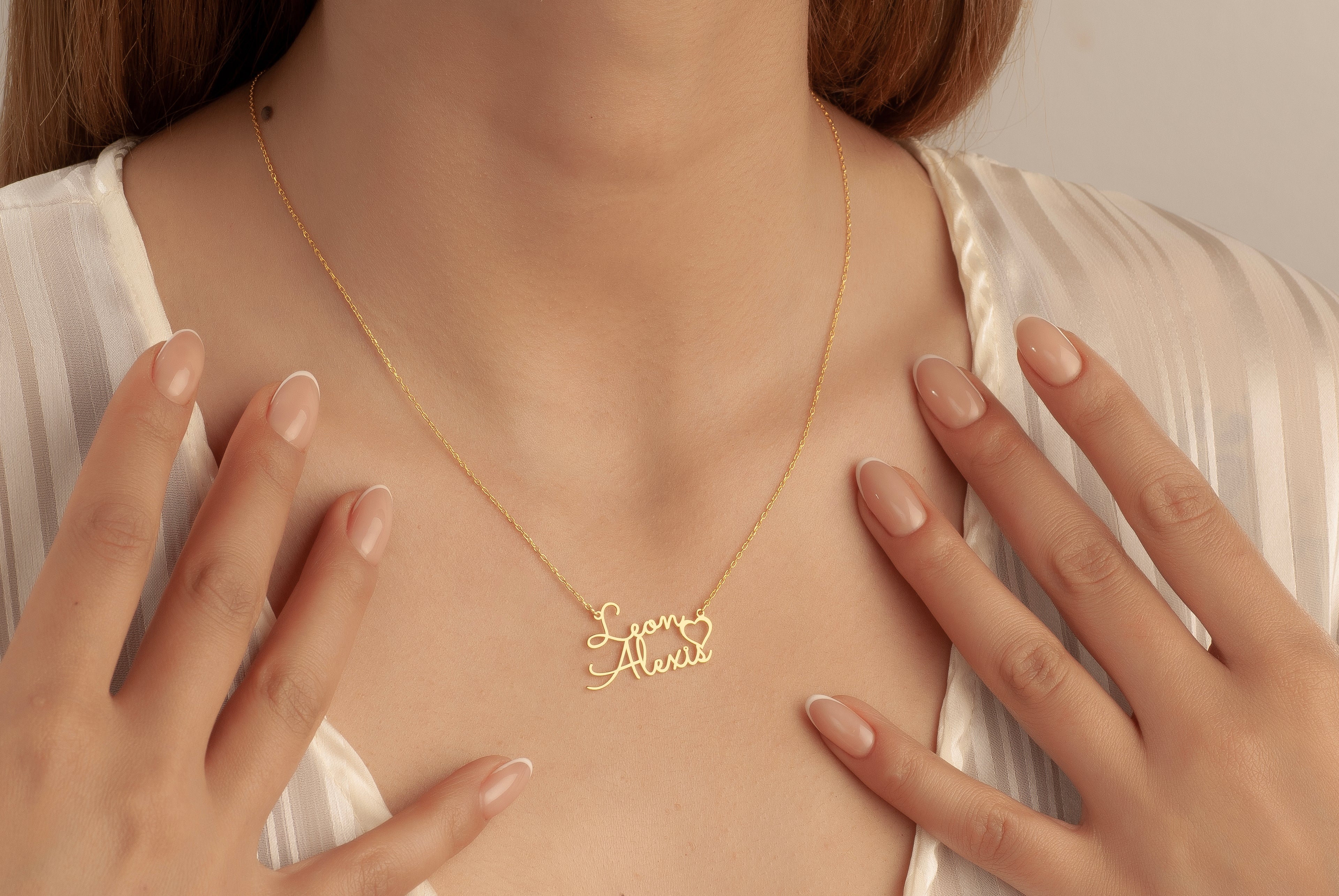 2Lİ İSİM KALP KOLYE 5