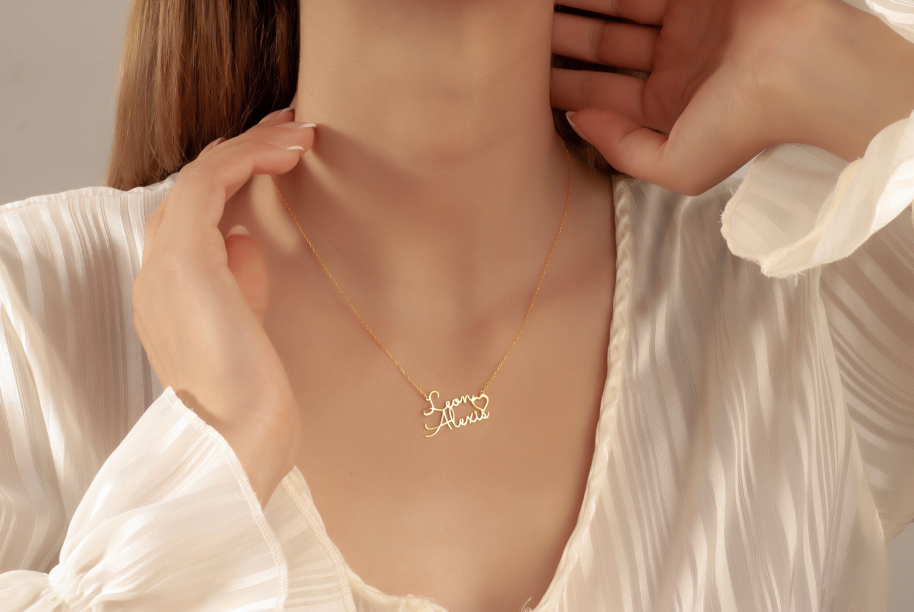 2Lİ İSİM KALP KOLYE 5