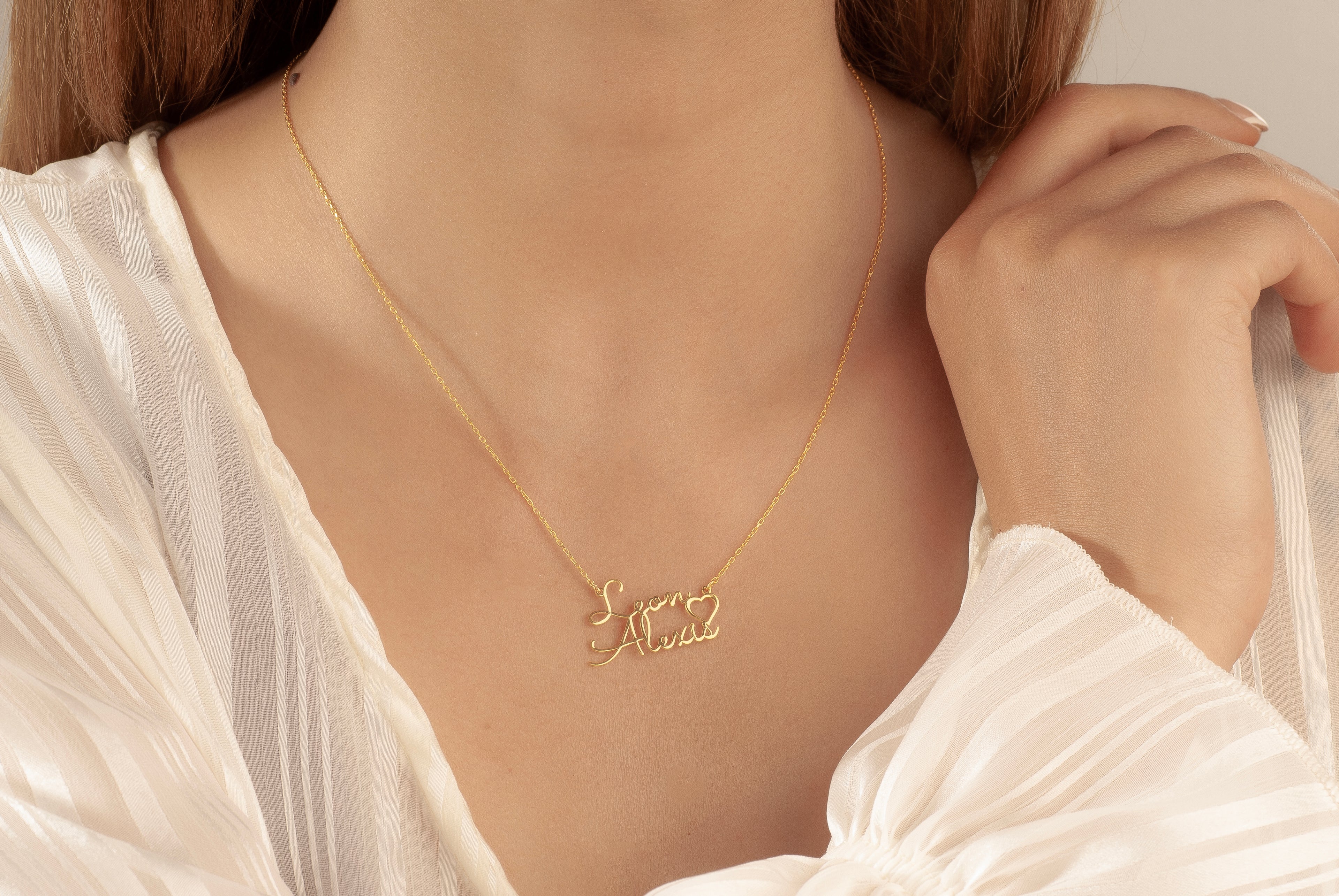 2Lİ İSİM KALP KOLYE 5