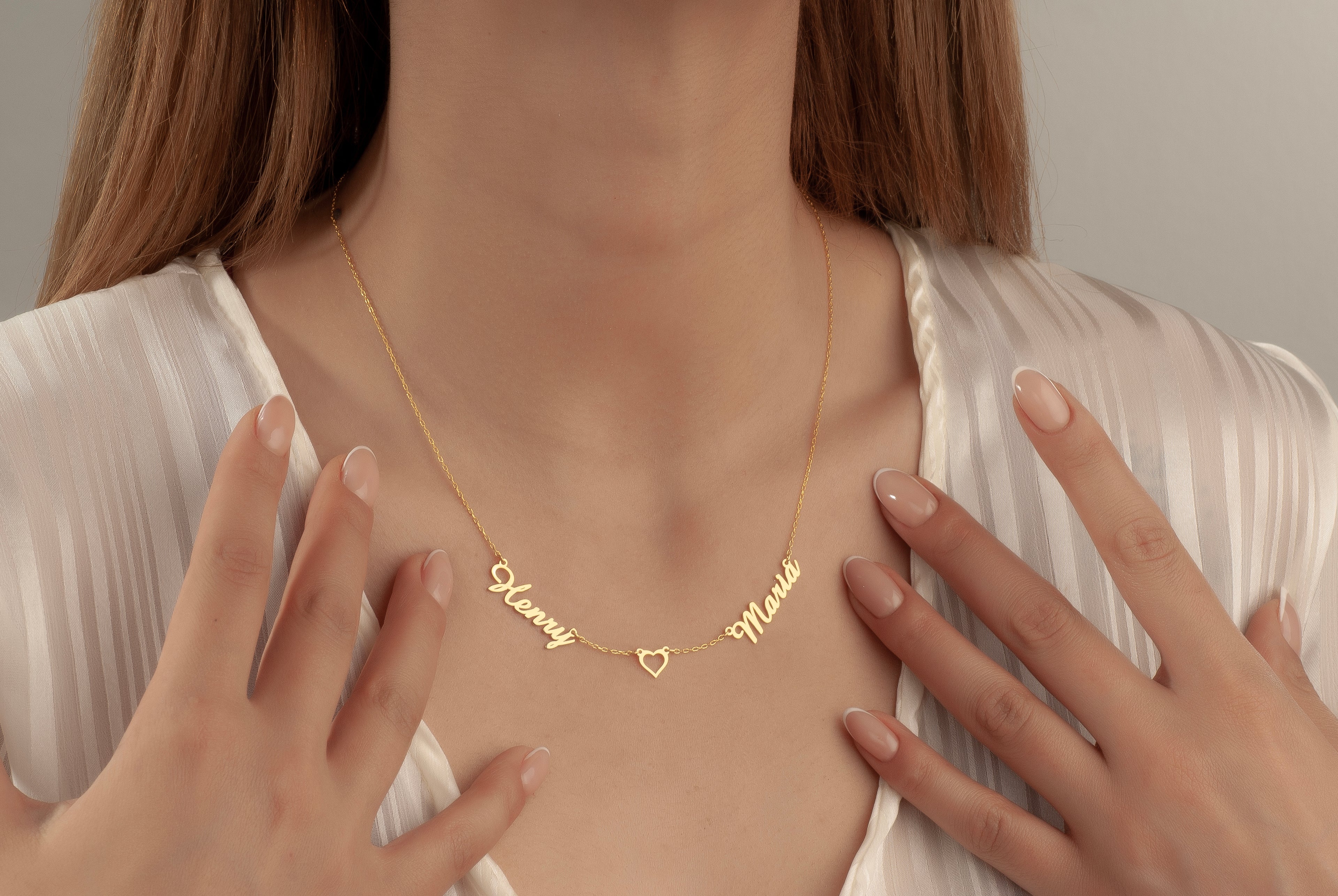 2Lİ İSİM KALP KOLYE 18