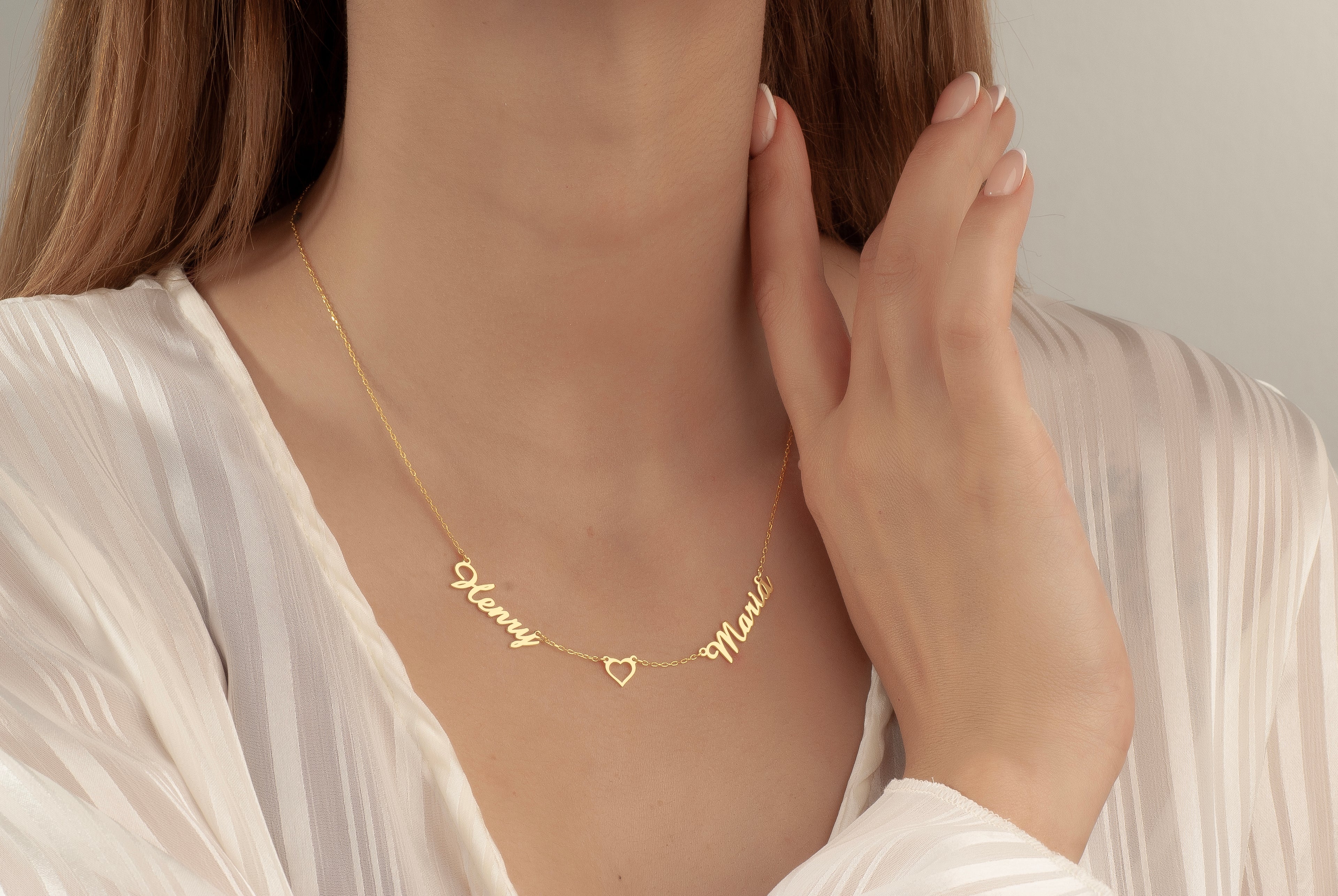 2Lİ İSİM KALP KOLYE 18