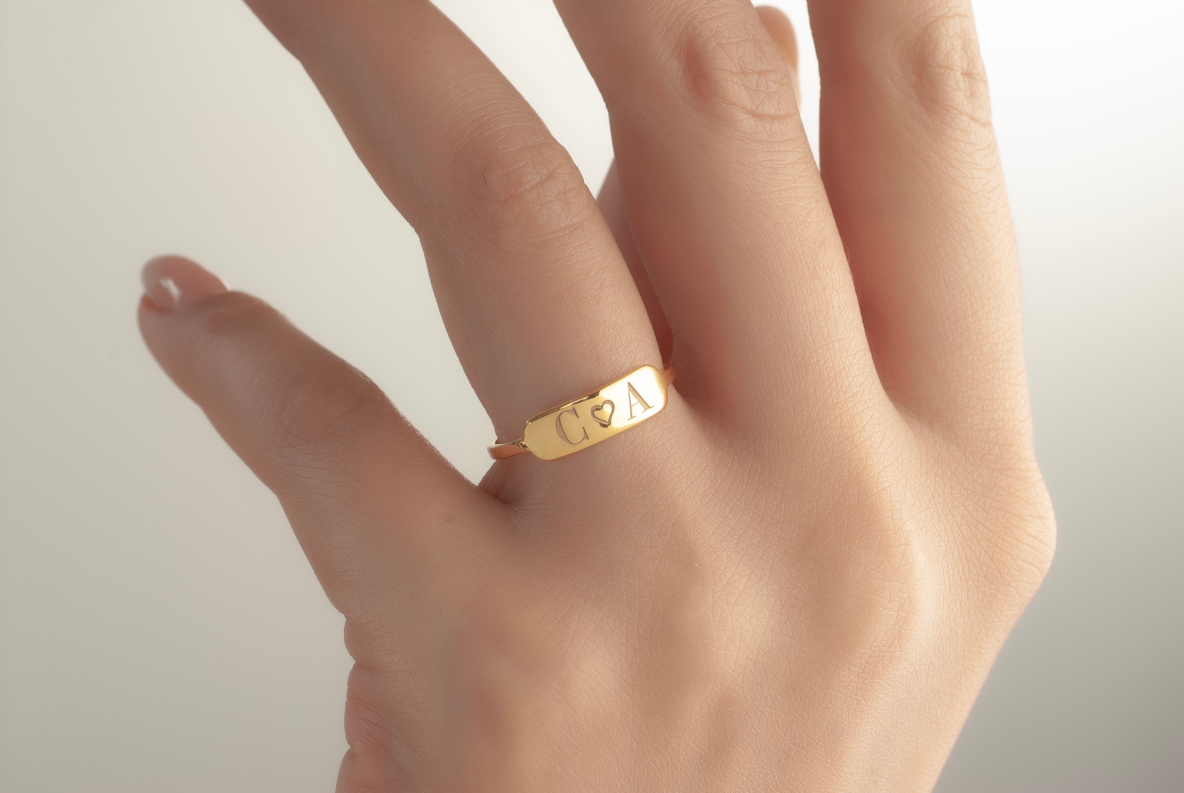 2Lİ HARF KALP YÜZÜK 1