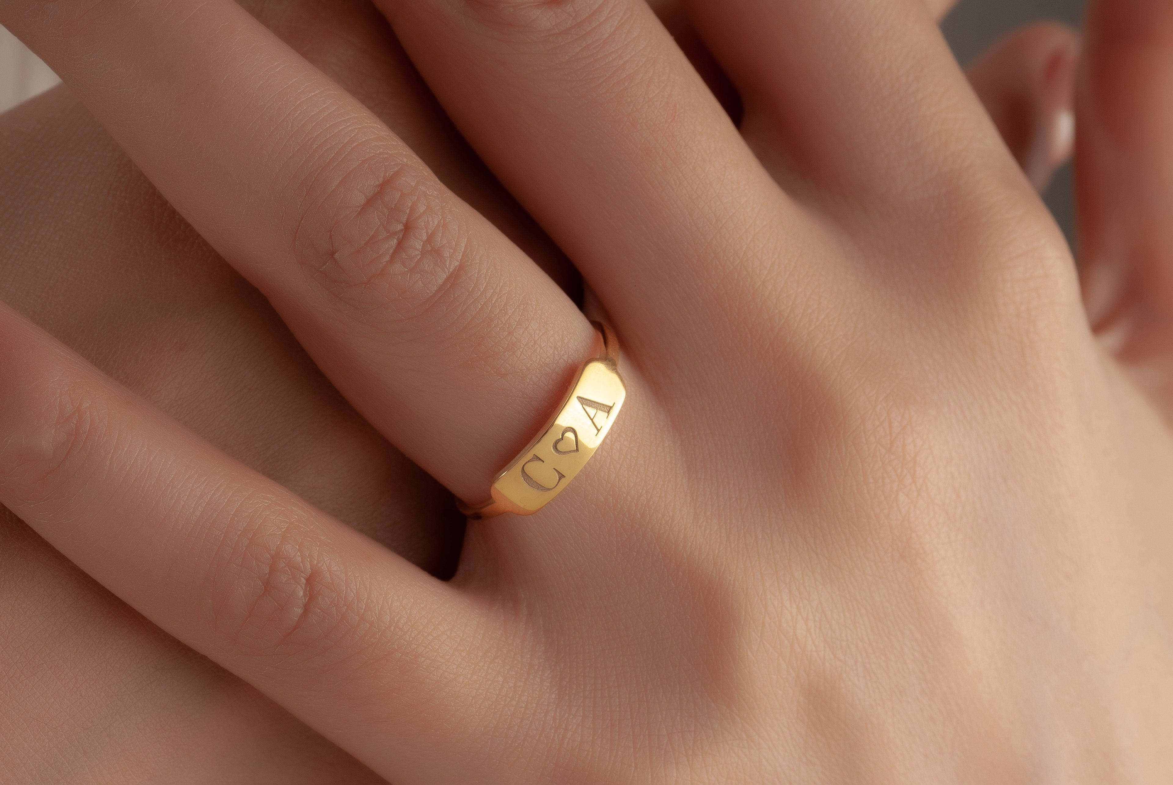 2Lİ HARF KALP YÜZÜK 1