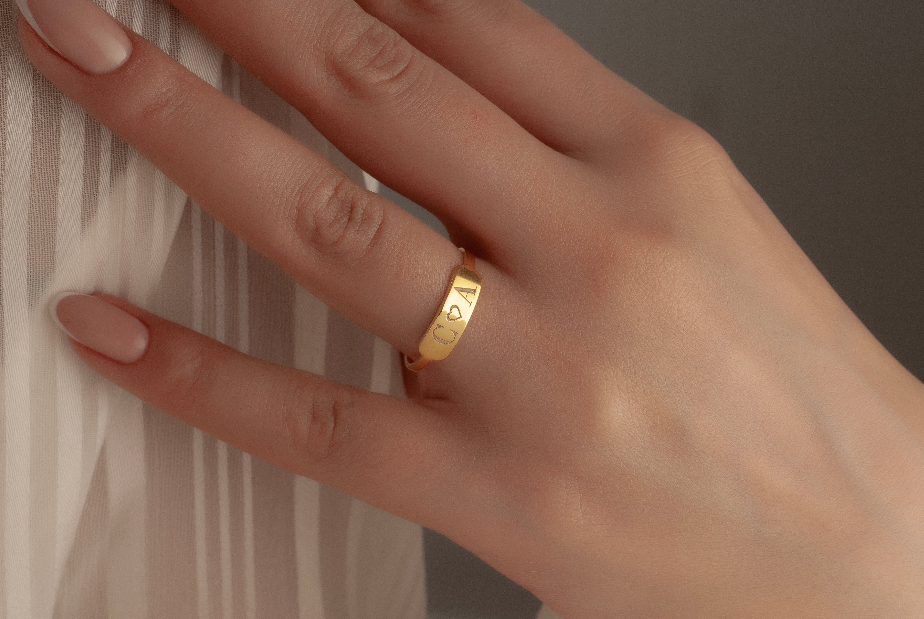 2Lİ HARF KALP YÜZÜK 1